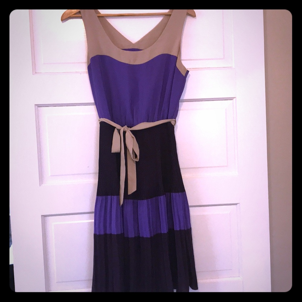 {limited} pleated purple dress